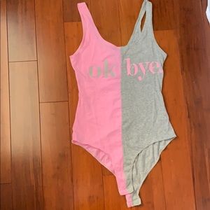 Color block body suit